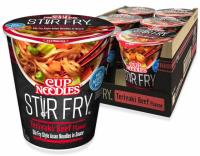 Nissin Stir Fry Cup Noodles in Sauce Teriyaki Beef 6 Pack