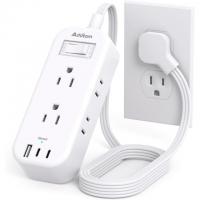 Travel 6 Outlet 3 USB Power Strip