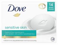 Dove Sensitive Skin Beauty Soap Bars 14 Pack