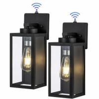 Dusk to Dawn Hardwired Outdoor Wall Lantern Sconce 2 Pack