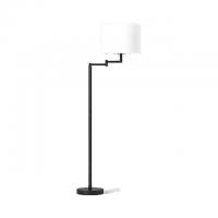 Threshold Metal Column Touch Activated Swing Arm Floor Shade Lamp