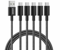 Anker Nylon USB A to USB C Charger Cables 5 Pack