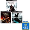 3 PS3 Games + $50 Walmart Gift Card for $179 Shipped