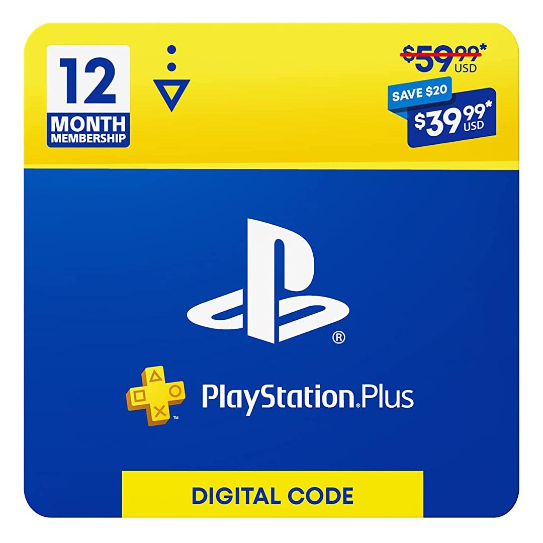 Sony Playstation Plus Year Membership for $39.99