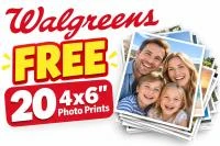 Free 20 Photo 4x6 Prints from Walgreens from 1-3pm ET Today 10/14 Only