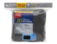 Hanes Moisture-Wicking No-Show Socks 20 Pack