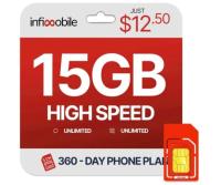 Infimobile 15GB Nationwide 12-Month Cell Phone Plan