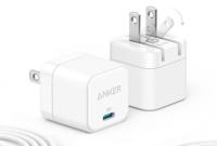Anker 20W USB-C Foldable Wall Charger 2 Pack