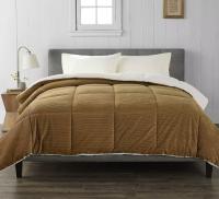 Cuddl Duds Solid Corduroy Cozy Soft Comforter