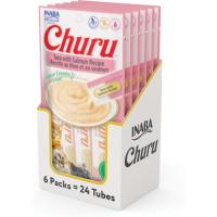 Inaba Churu Tuna with Salmon Recipe Lickable Treats 24 Tubes