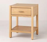 Hearth and Hand Magnolia Wood End Table Side Drawer