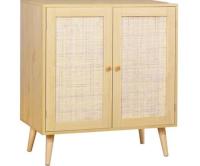 Buffet Cabinet with Rattan Doors