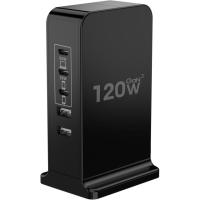 120w USB-C and USB Charger Block Station