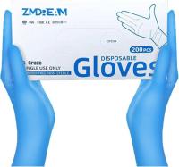 Nitrile 4-mil Gloves by Zmdream 200 Pack