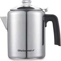 Elite Gourmet EC008X Classic 8-Cup Stovetop Coffee Percolator