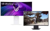 34in LG 34GX90SA-W WQHD OLED Curved Monitor with 27in Monitor