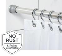 Better Homes and Gardens Chrome Rustproof Shower Curtain Rod
