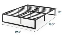 Zinus Abel Metal Platform Queen Bed Frame