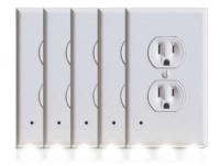 Marquee Home Outlet Covers with Built-In LED Night Lights 5 Pack