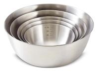 Art and Cook 5-Piece Nesting Stainless Steel Bowl Set