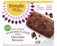 Simple Mills Bar Almond Flour Soft Baked Chocolate Brownies 5 Pack