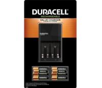 Duracell Ion Speed 1000 Charger with AA AAA Rechargeable Batteries