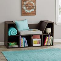 Your Zone Kids Reading Bench and Storage Bookcase