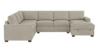 Thomasville Glenn Fabric Sectional with Storage Chaise