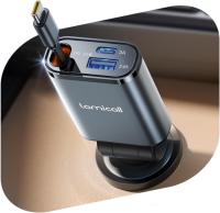 Lamicall USB and USB-C Retractable Car Charger