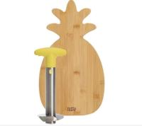 Tasty Pineapple Slicer and Bamboo Board Set