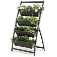 Costway 4ft 4-Tier Vertical Raised Garden Planter Box