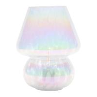 Urban Shop 8in Glass Mushroom Table Lamp