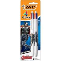 BIC 4 Color Marvel Avengers Retractable Ballpoint Pen 2 Pack