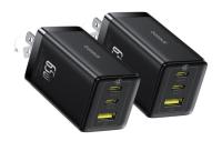 Baseus 65w USB-C Charger Block 2 Pack