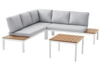 Mainstays Oakleigh 4-Piece Outdoor Chaise Sectional Set