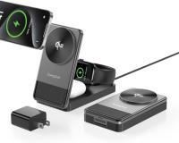 EnergyCell iPhone Apple Watch Airpods Qi2 3-in-1 Charging Station