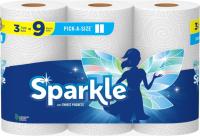 Sparkle Pick-A-Size Paper Towels 3 Rolls