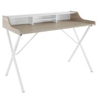 Modway Bin Office Desk in Oak