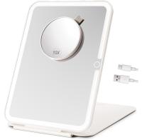 Lighted Travel Mirror with 10x Magnifying