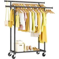 Double Rods Hanging Clothes Rack