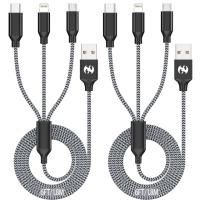 3-in-1 USB Charging Cable 2 Pack