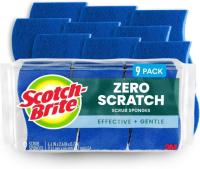 Scotch-Brite Zero Scratch Non-Scratch Scrub Sponges 9 Pack