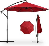 Cantilever Hanging Patio Umbrella Red