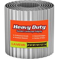 Laveve Corrugated Metal Edging Border Garden Fence