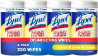 Lysol Disinfectant Wipes 4 Pack