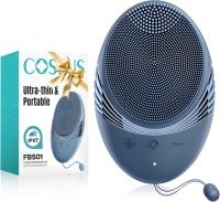 Coslus Portable Rechargeable Silicone Face Scrubber Blue