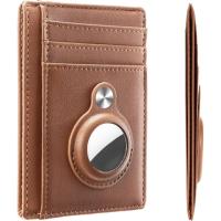 Hawanik Slim Minimalist Front Pocket Apple AirTag Wallet