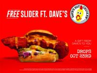 Free Daves Hot Chicken Slider October 23