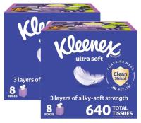 Kleenex Ultra Soft Facial Tissues 16 Boxes