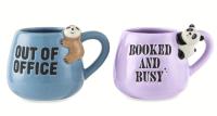 Thyme and Table Sloth Out Office Mugs 2 Pack